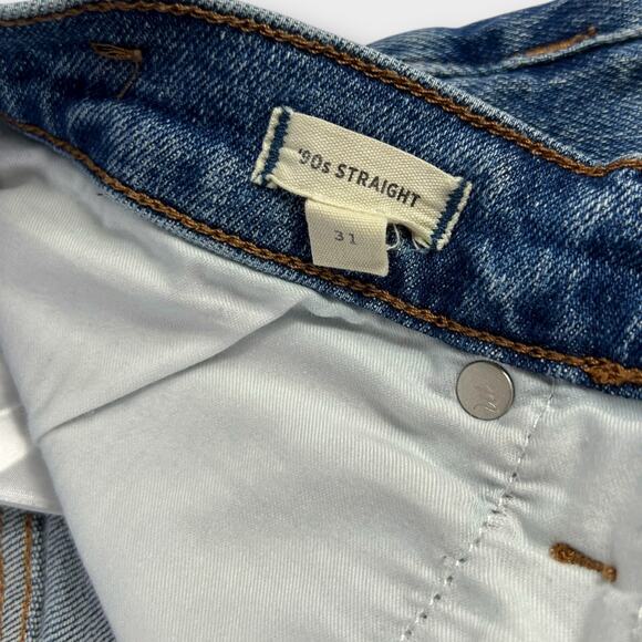 Madewell The '90s Straight Jean Comfort Stretch Barlow Wash Size 31 - Picture 5 of 9